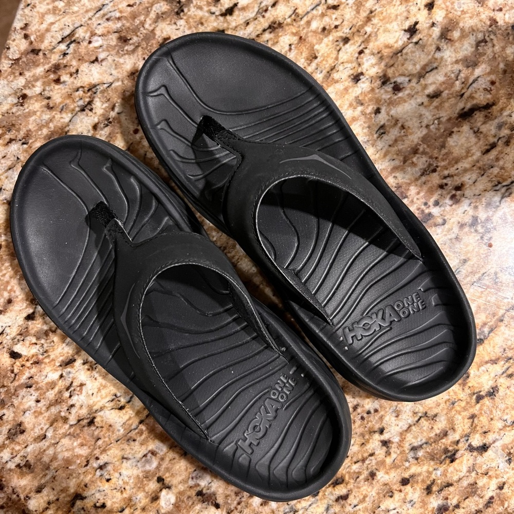 Hoka One One Black Sandals